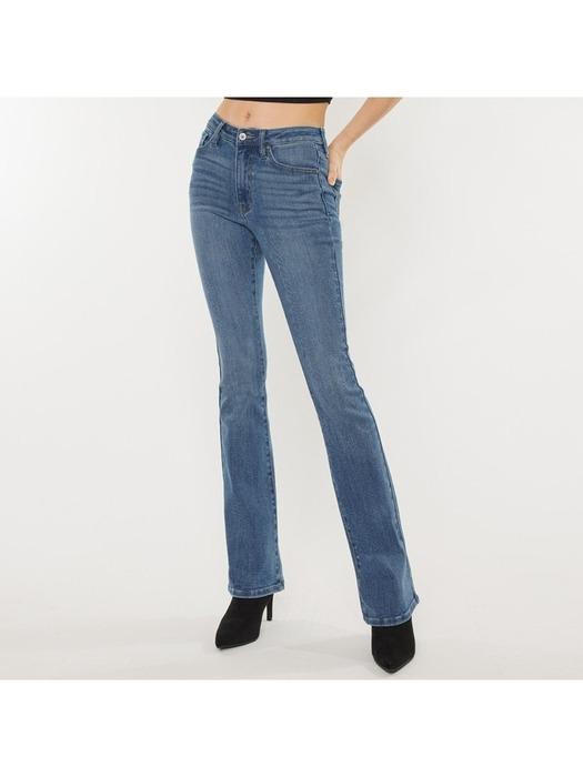 하이웨이스트 부츠컷 청바지 아카시아M