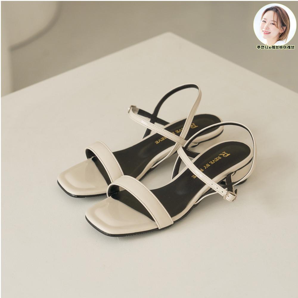 [쭈언니콜라보]NEW앙트르샤_심플 샌들Ivory[3cm,5cm]