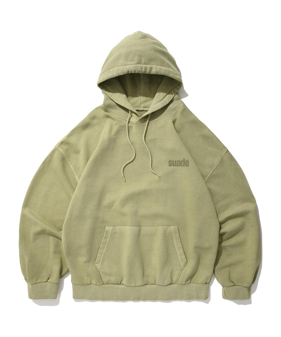 WASHED LOGO HOODIE [PIGMENT KHAKI]