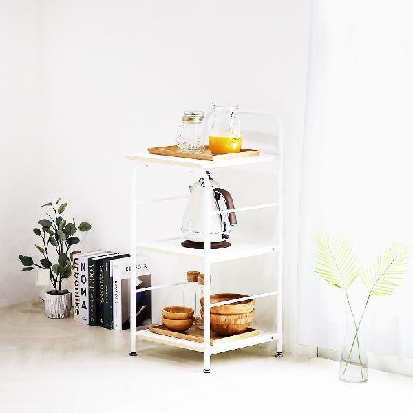 [일루일루] 화이트 마틴 라운드 선반 / 폭좁은선반 / 틈새선반 / 간이선반 / 창가선반 / 화분선반