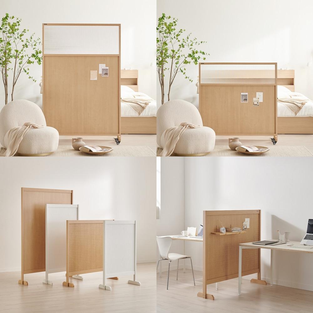 원목 파티션 공간분리 가림막 유리 파티션 우드 이동식 칸막이 타공 낮은 파티션