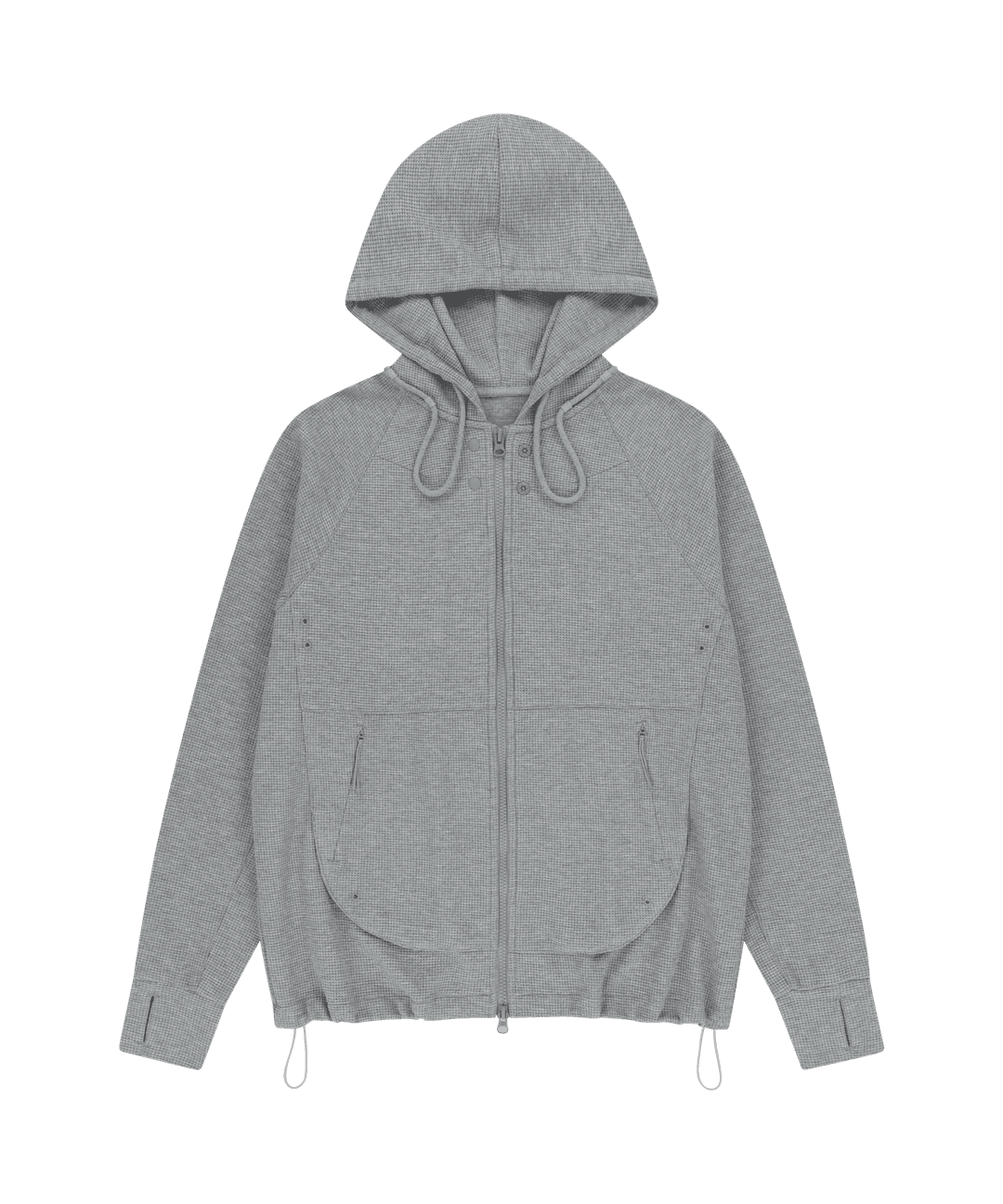 CIRCUIT ZIP-UP HOODIE [MELANGE GREY]