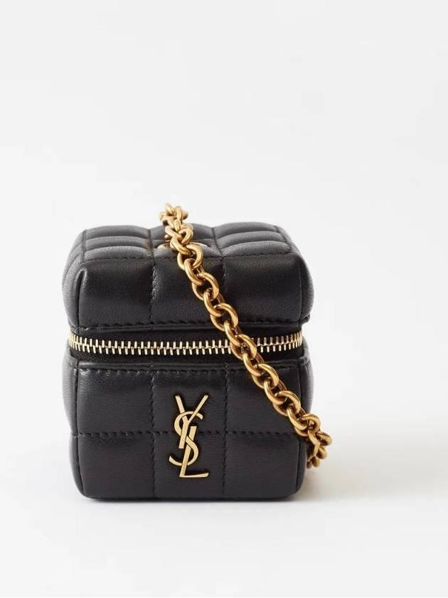 생로랑 YSL mini quilted leather cube bag   |   발란코드 [60295453]
