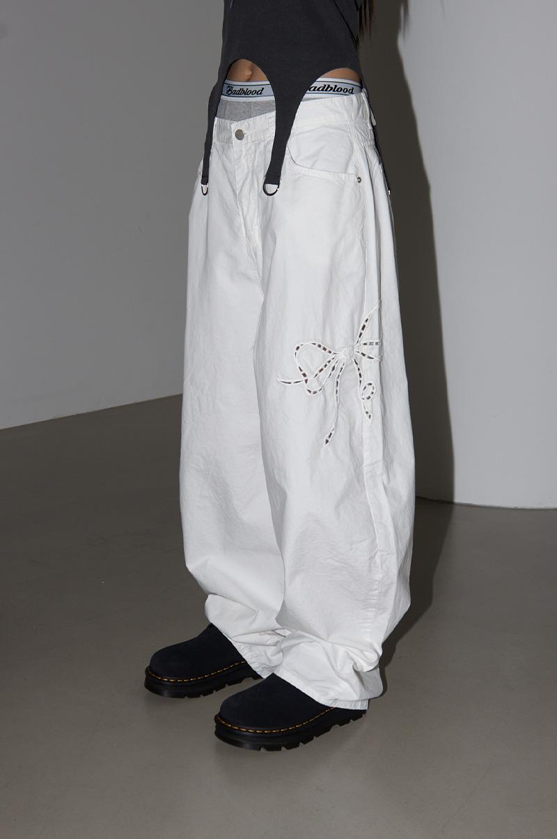 HOUSE SIDE RIBBON PANTS