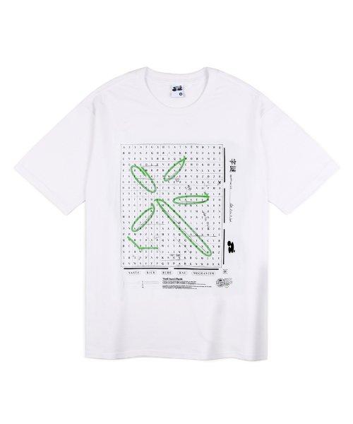 [NK] Crossword Tee (White)_K23QB115