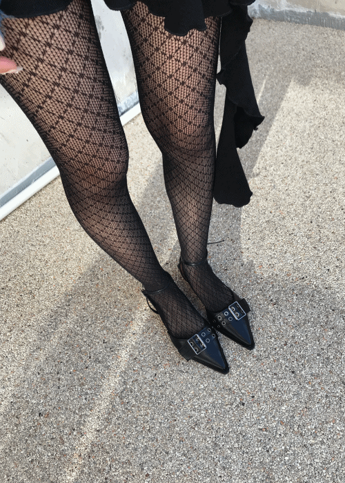 쿄이 CHECK MASH STOCKINGS