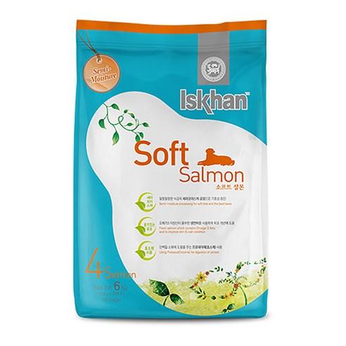 이즈칸 독 소프트살몬, 생선, 6kg, 1개