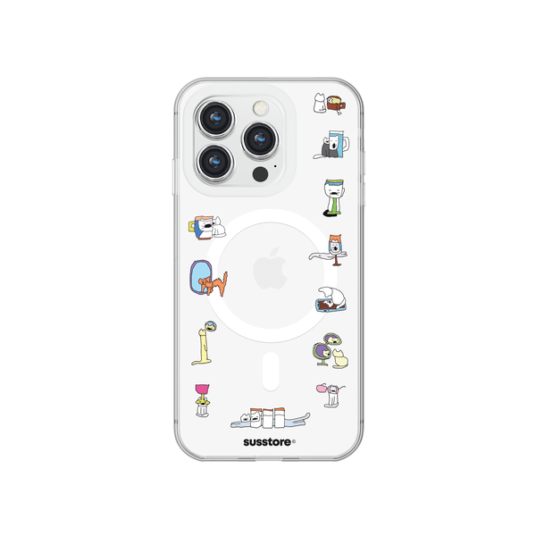 [맥세이프] 컬러 왜곡된 매옹이 폰케이스