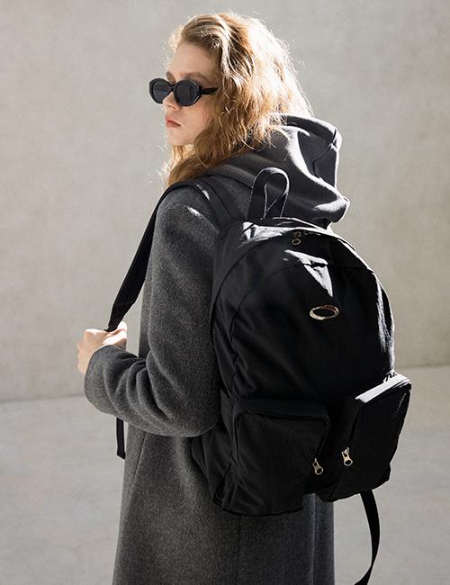 CP2. SYMBOL NYLON BACKPACK BLACK