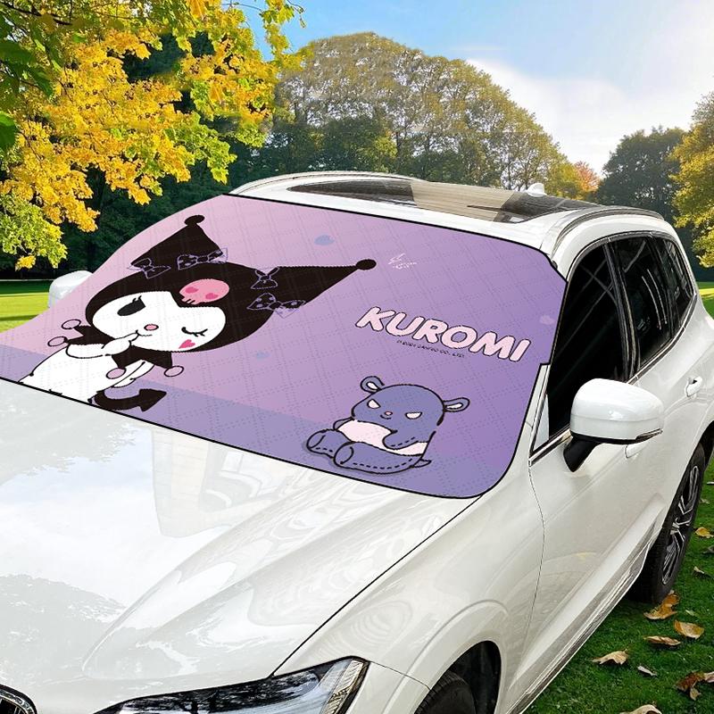 쿠로미 퍼플 차량용 겨울 스노우 앞유리 커버 성에방지 가림막 차량용품