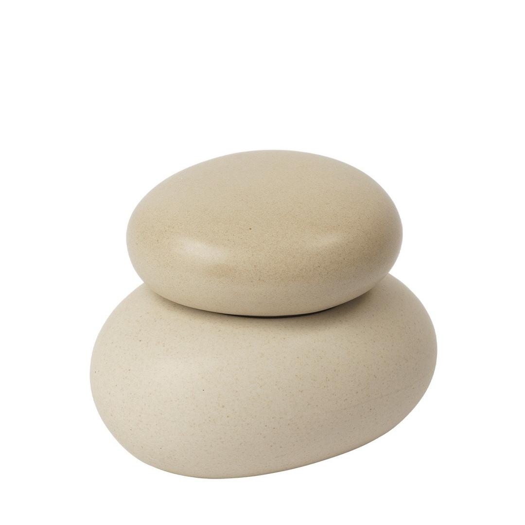pebble box small sand & cream