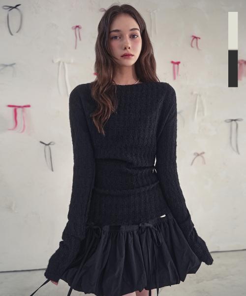 Diane Drape Knit Tee_2Colors