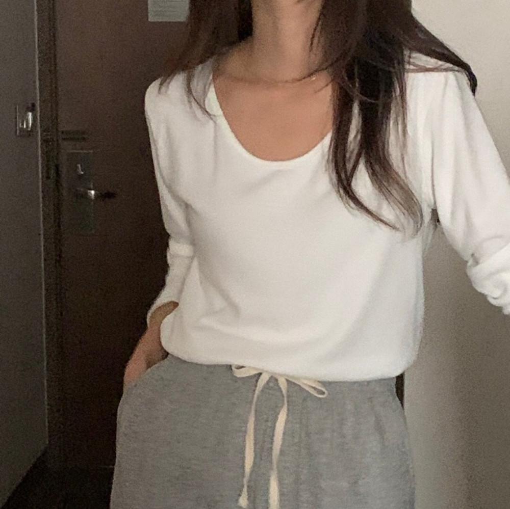(무배) 베르가못 베리 기모 유넥 티셔츠