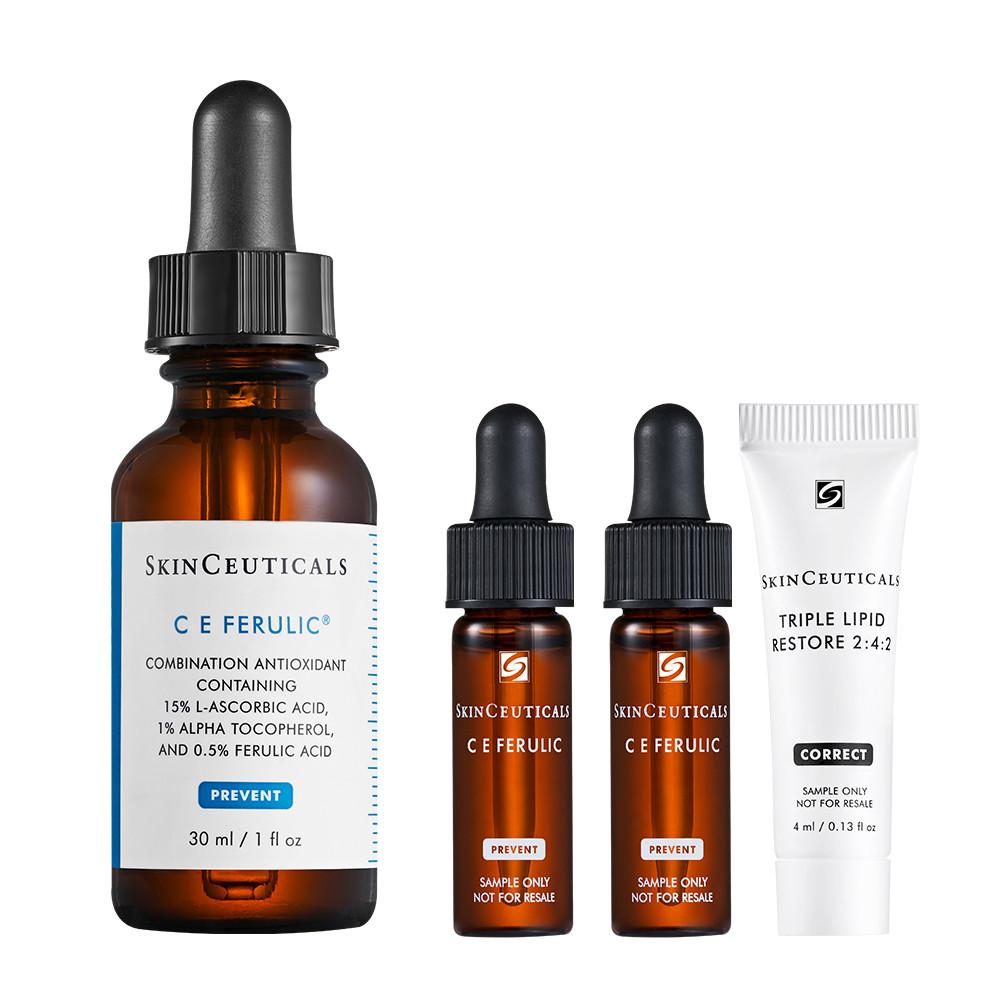 [공식몰] C E 페룰릭 세트/항산화 안티에이징 앰플(+항산화 안티에이징 앰플 & 크림 3종 키트)