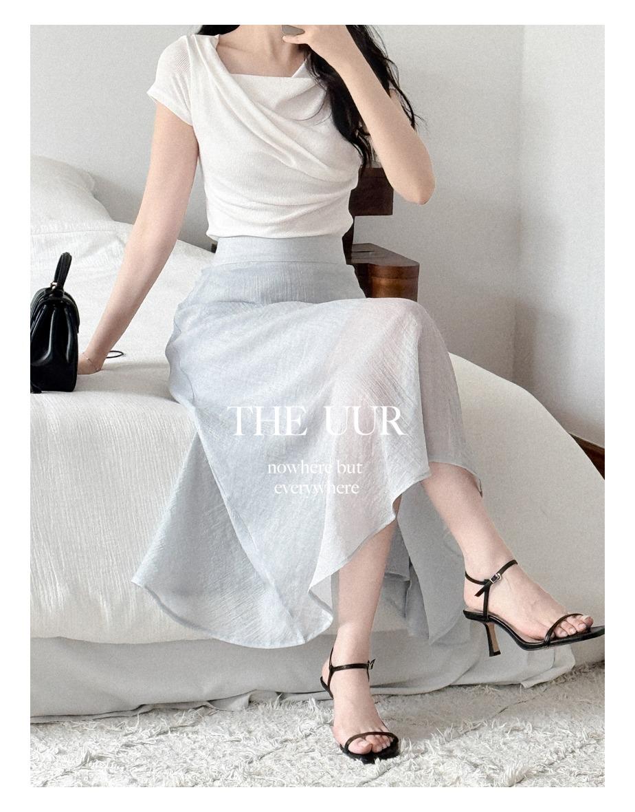 uur float layer skirt [blue-cloud]