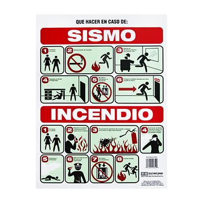 Sismo & incendio sign