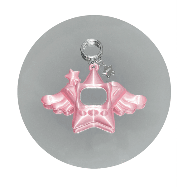 CYBER-STAR GALORE : Keychain ( pink )