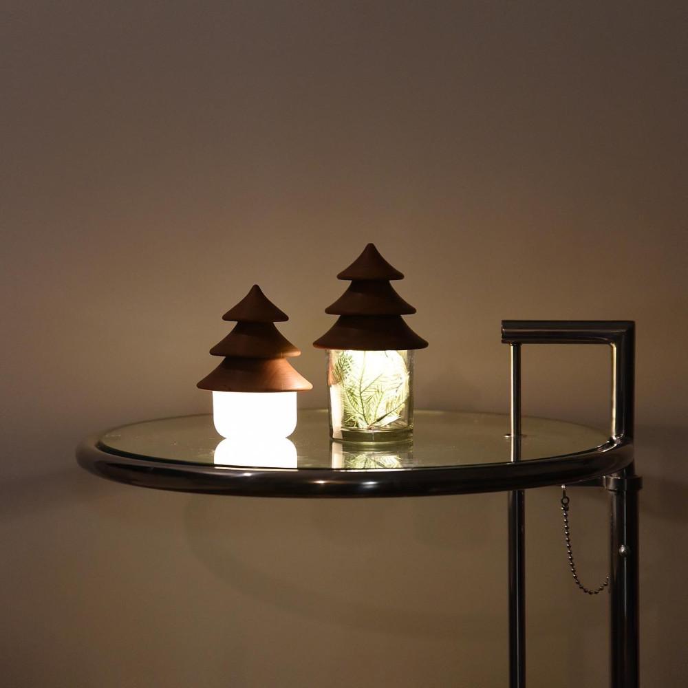 크리스마스트리 무드등 실리콘 LED 우드 원목 조명