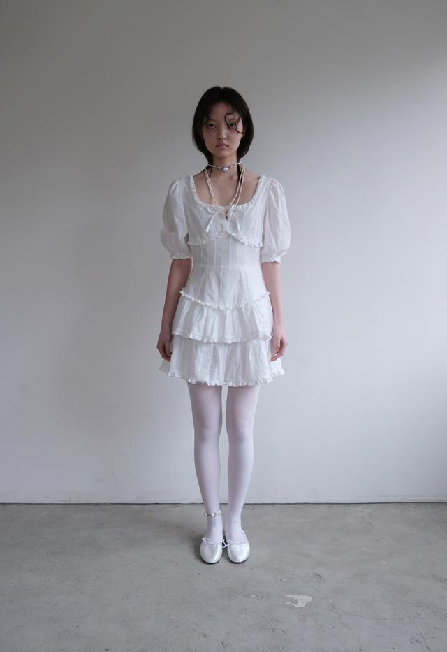 Fill Square Mini Dress, 2color