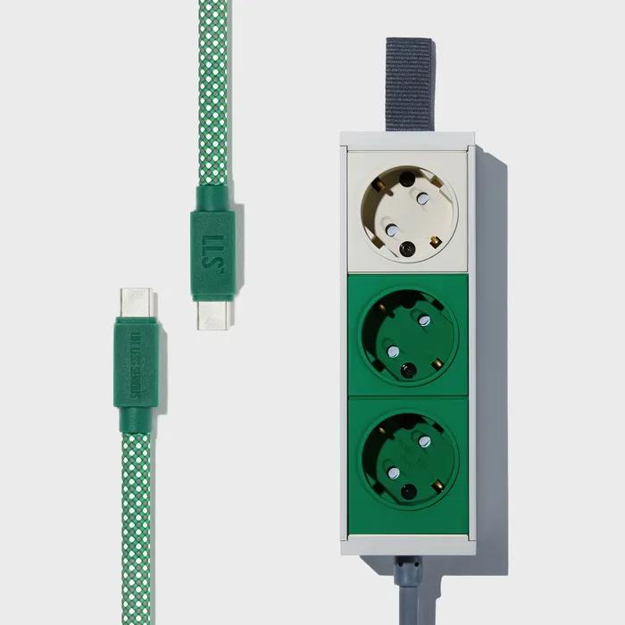 CAMPER GREEN 3-SOCKET+CABLE PACKAGE