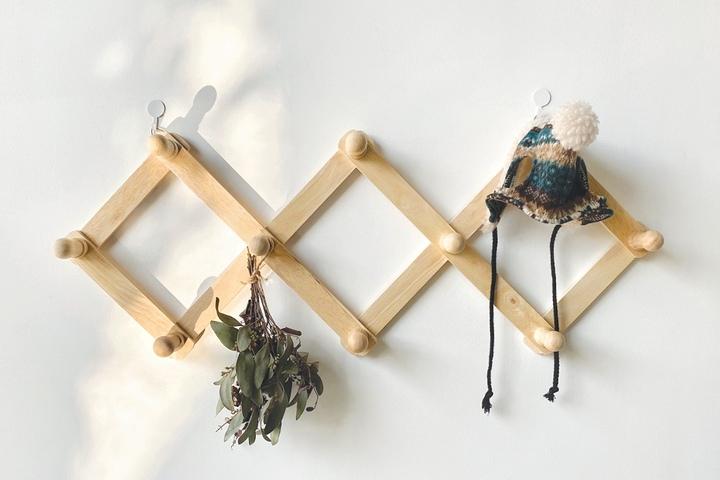 자바라 옷걸이 둥근형 벽걸이 10구 자취방 원룸 가정 업소용 행거 모자걸이 가방걸이