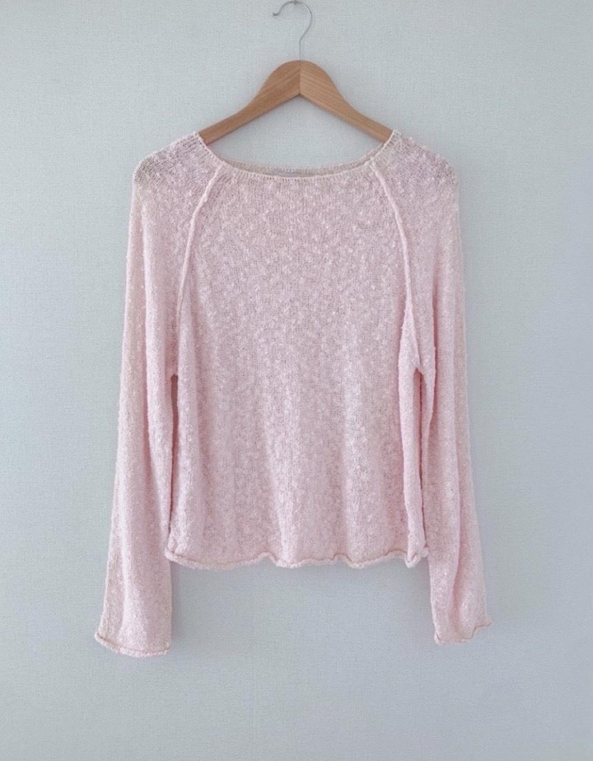 러체 [2col] Soft cream knit 아이보리 연핑크 봄여름 니트