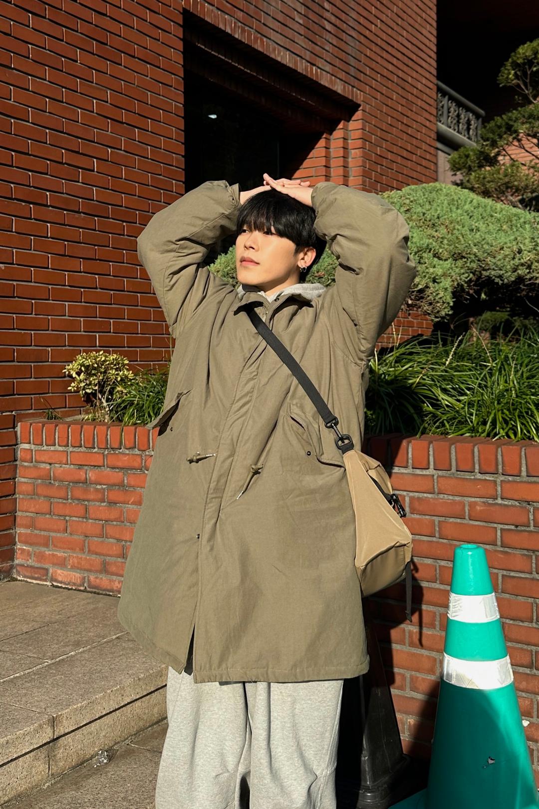 Half-neck padding field long JP (4C)