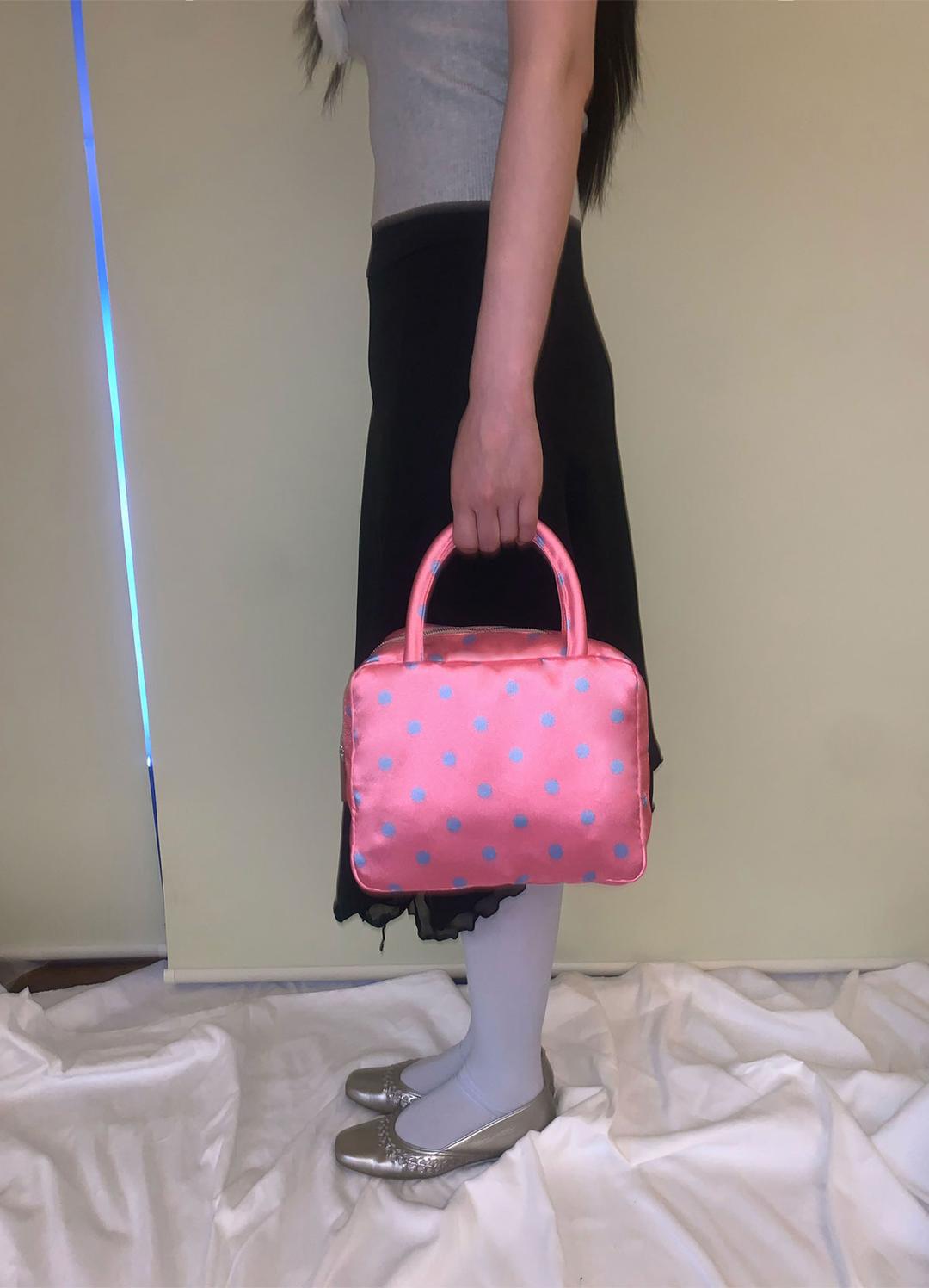 [PRE-ORDER 7/1~]  Polka Dot Bag (pink)