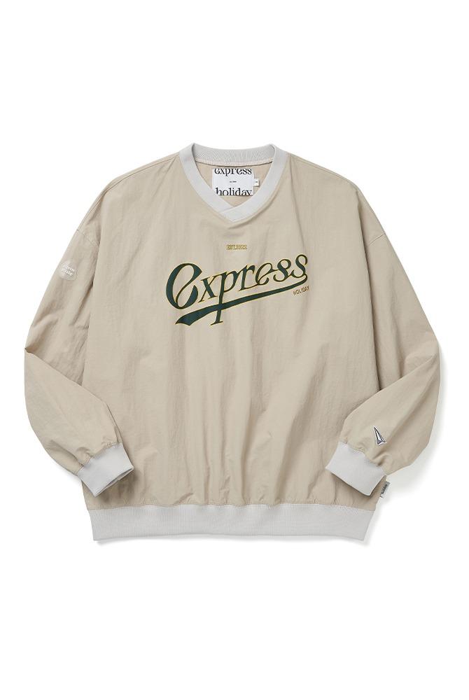 Express Holiday Authentic Nylon Pullover_Beige