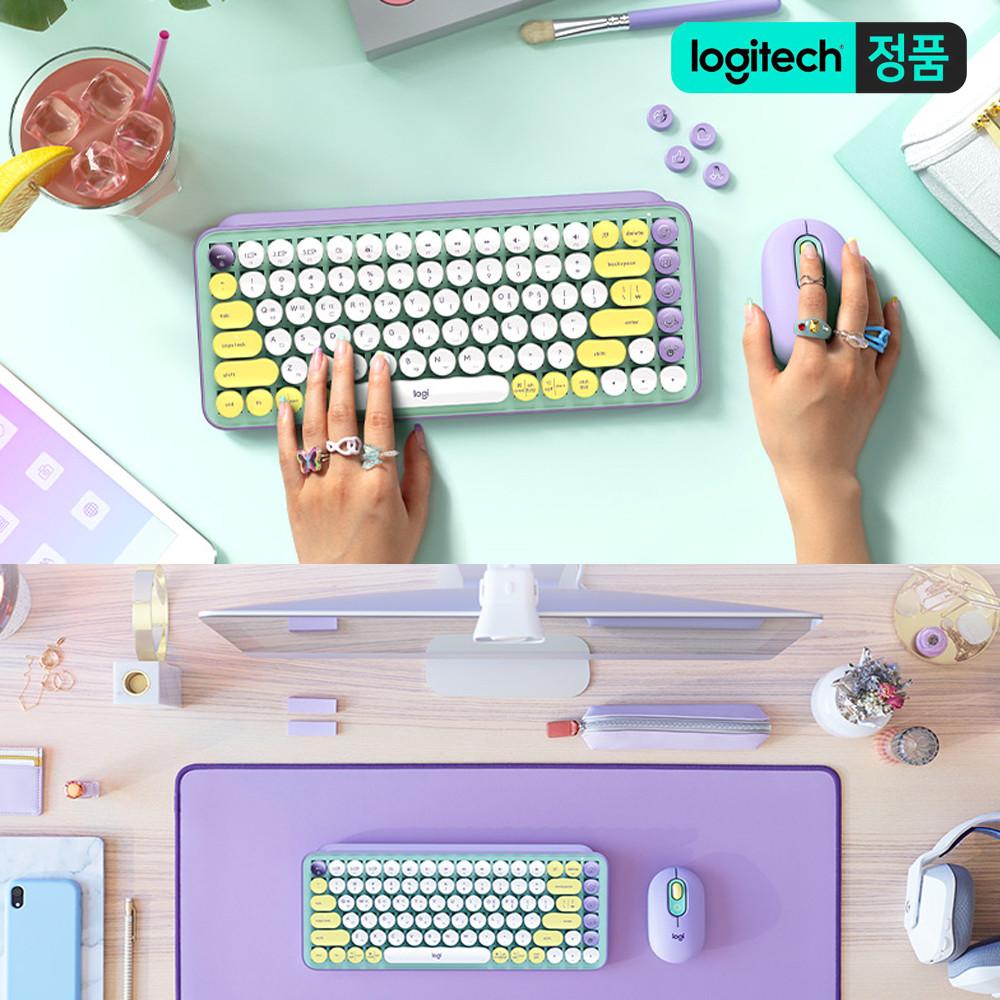 이모지키로 내 감성을 표현한다 로지텍 팝 키즈 무선 블루투스 기계식 키보드