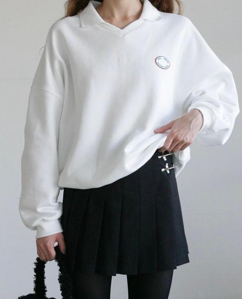 SALE 노이어덜트 와펜 카라 맨투맨 (4color) neu adult