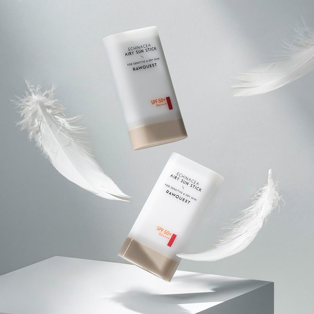 [로우퀘스트] 에키네시아 에어리 선스틱19g 모공케어 유기자차 SPF50+PA++++