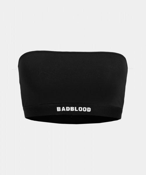 스몰 로고 튜브 브라 - 블랙