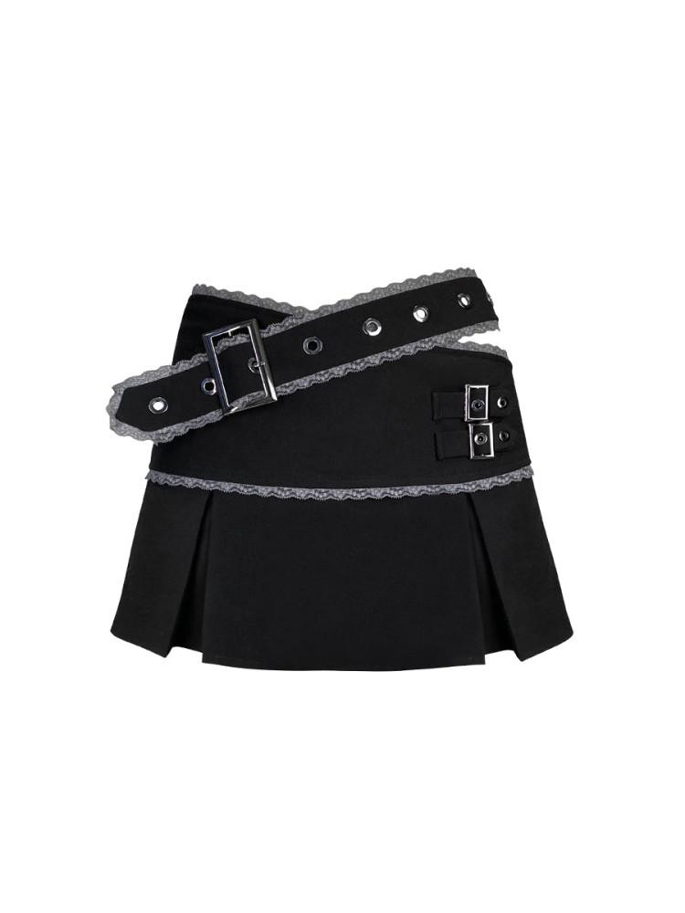 CFIERCE 씨피어스 블랙 플리츠 스커트 BLACK PLEATED SKIRT