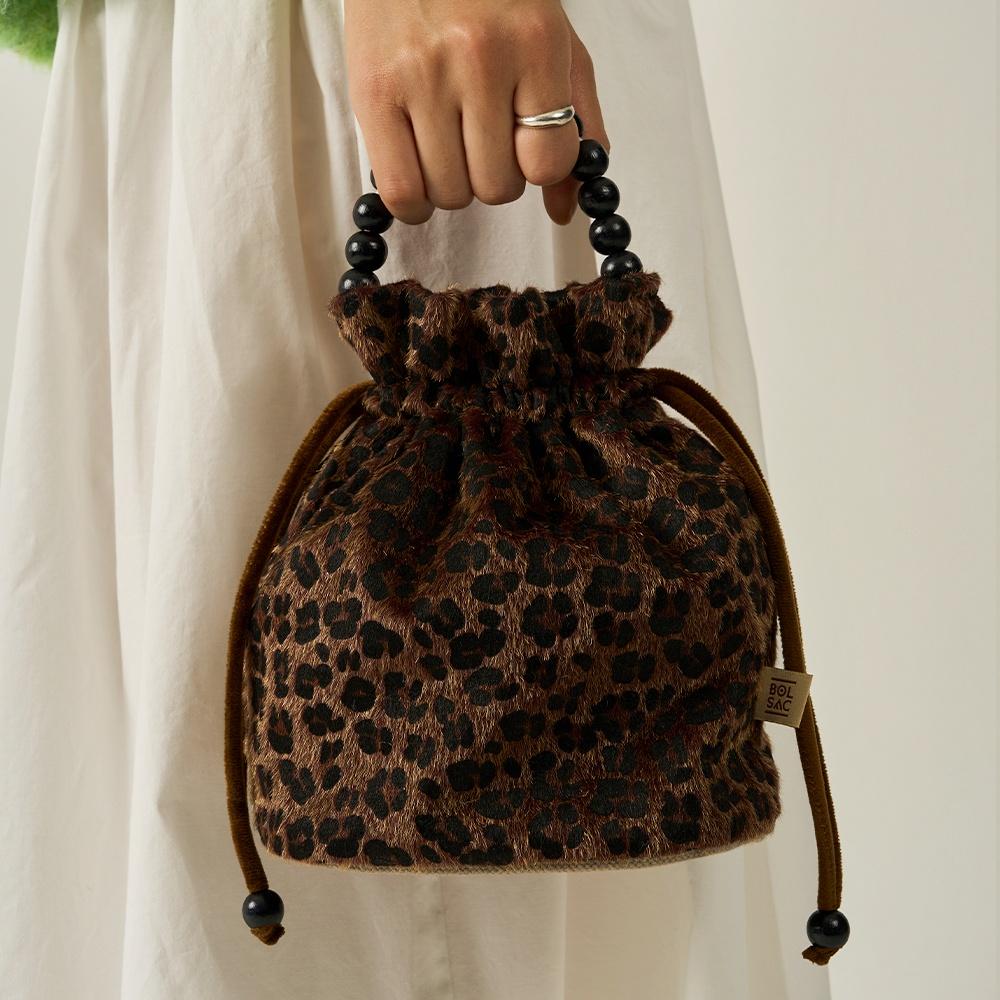 poppy bucket bag _ leopard