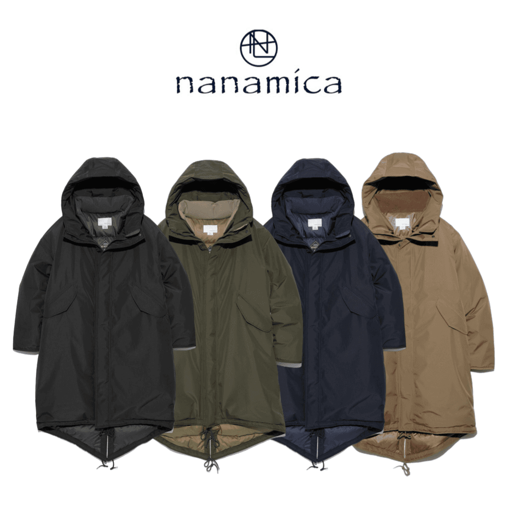 NANAMICA 롱패딩 고어텍스 롱 다운 코트 24AW SUBF358 4색상