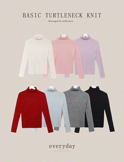 밀크코코아 Event20%.Milkcocoa Everyday.Cake whole garment turtleneck