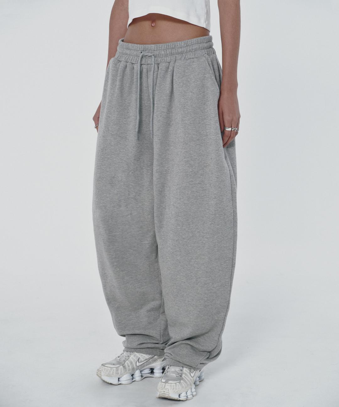 BASIC WIDE LONG PANTS [GRAY]