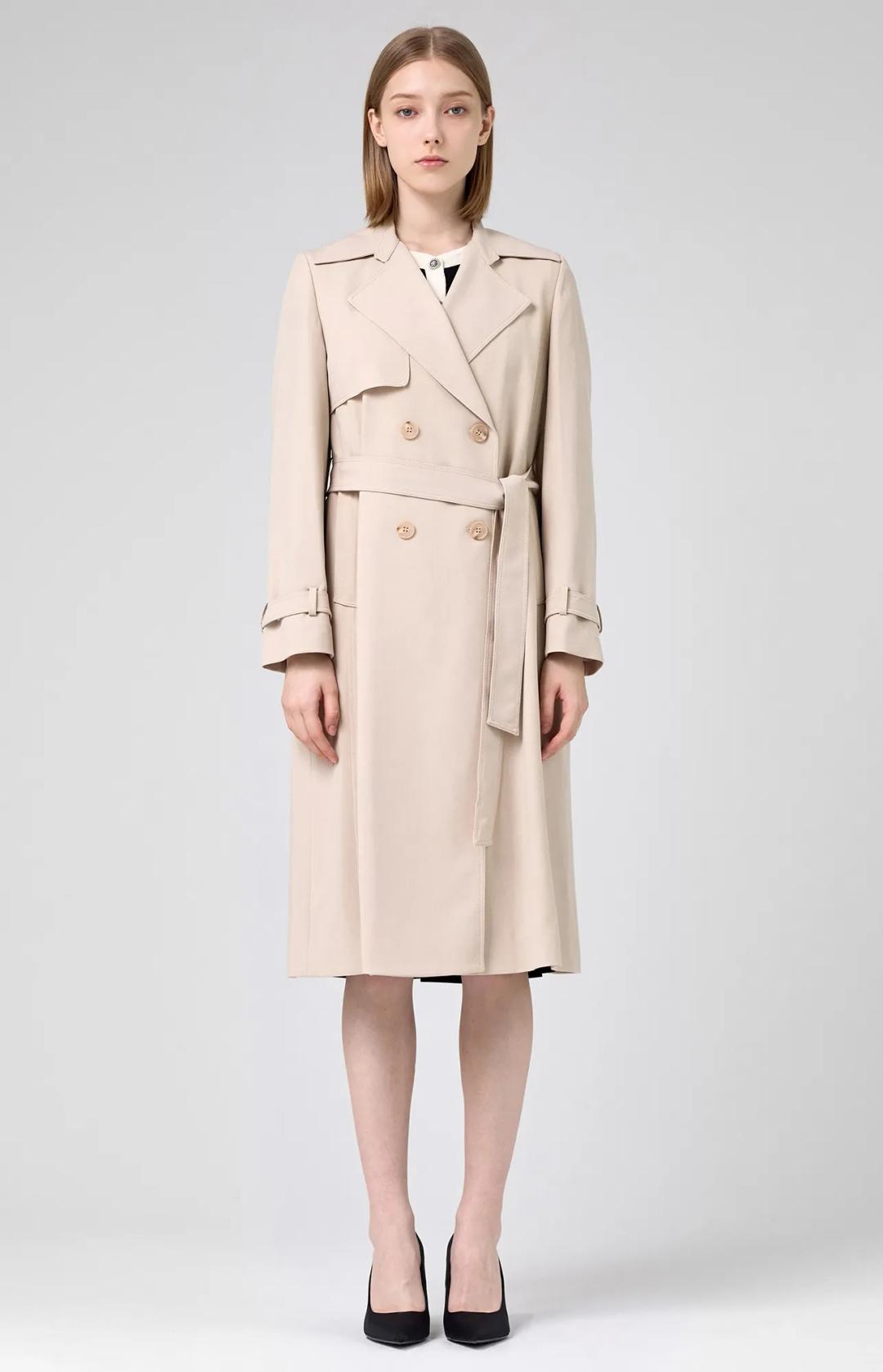 한스 더블 트렌치코트