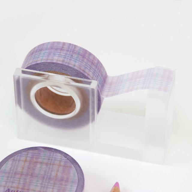Autumn Check Masking Tape [Lavender Milk]