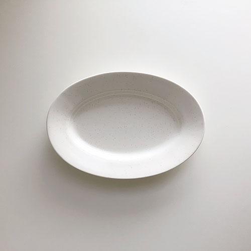 Vanilla oval plate 바닐라 오벌 플레이트