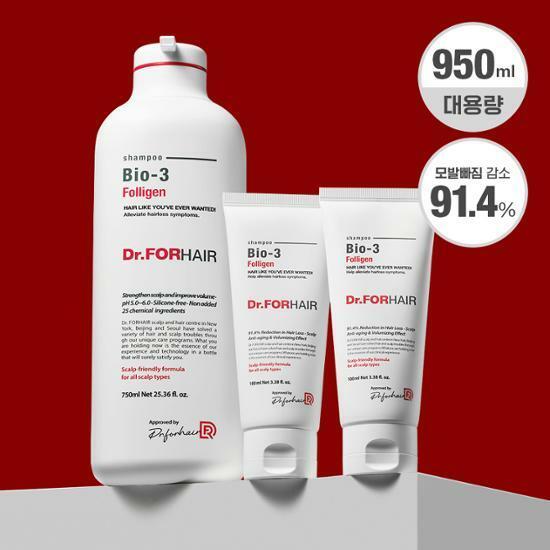 [대용량/탈모케어]닥터포헤어 폴리젠 바이오-3 샴푸 750ml 기획 (750ml+100ml*2추가증정)