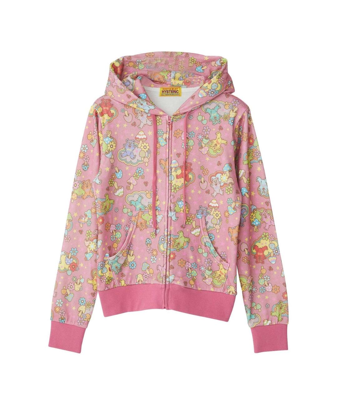 FIRE BEAR DREAM柄 ショート丈パーカー|HYSTERIC GLAMOUR WOMEN | HYSTERIC GLAMOUR ONLINE STORE ヒステリックグラマーオンラインストア