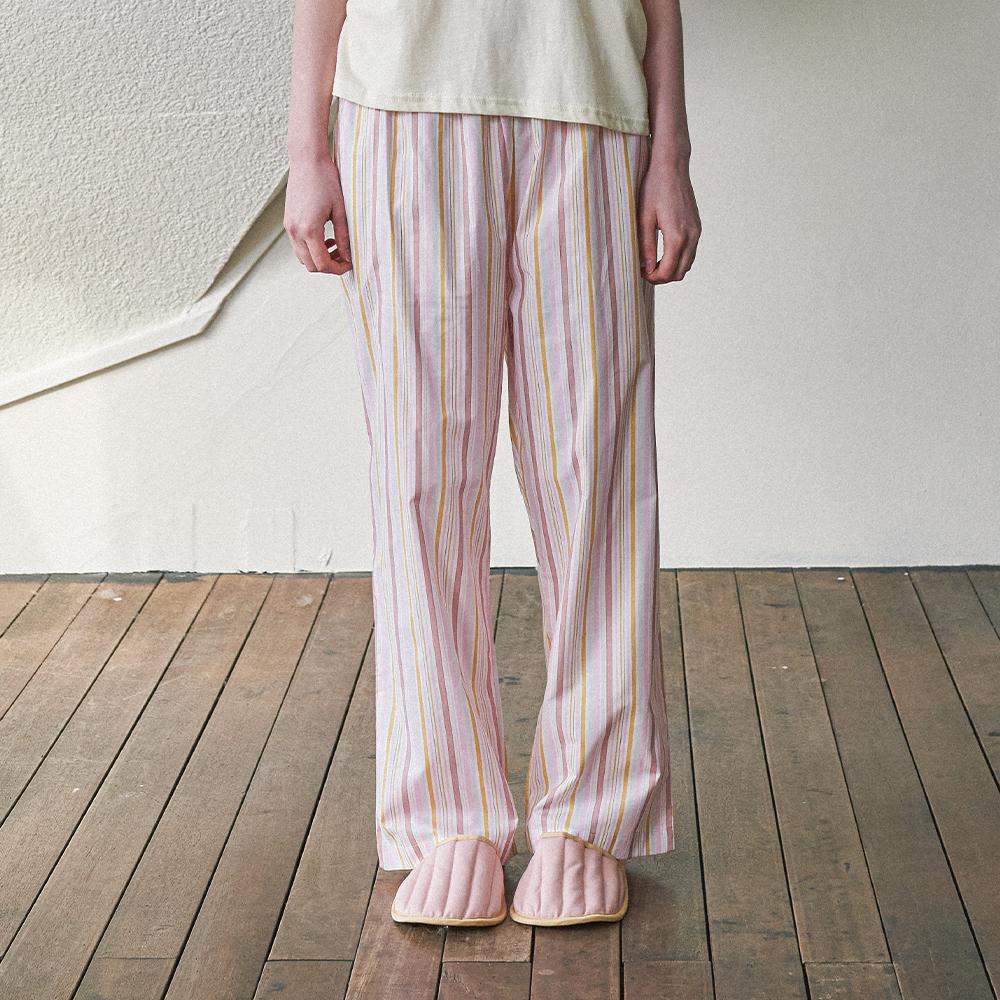 레인보우 파자마 팬츠 - 핑크