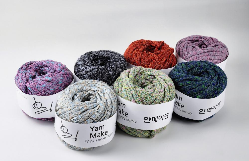 포인티지 굵은실 그라데이션 필트위스트 마크라메실 초보 동백이 가방 두꺼운 뜨개실 YARN 얀스케치