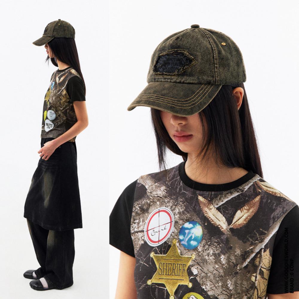 CONP 모자 Geometry Denim hat 기하학 데님 베이스볼 캡