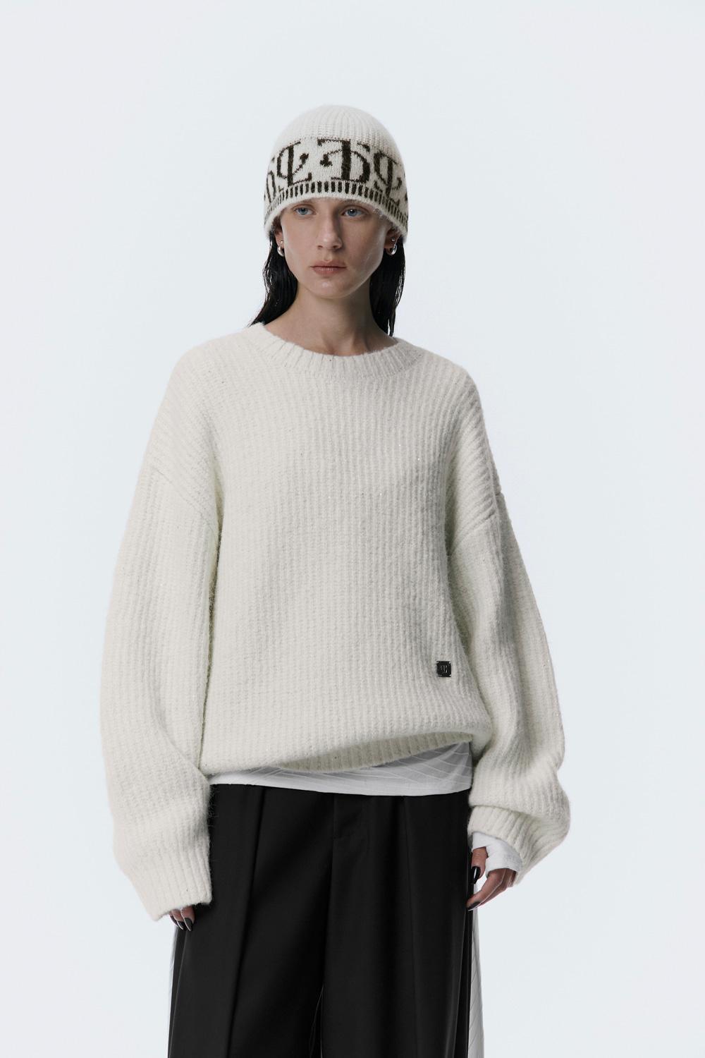 Spangle Knit Pullover [ Ivory ]