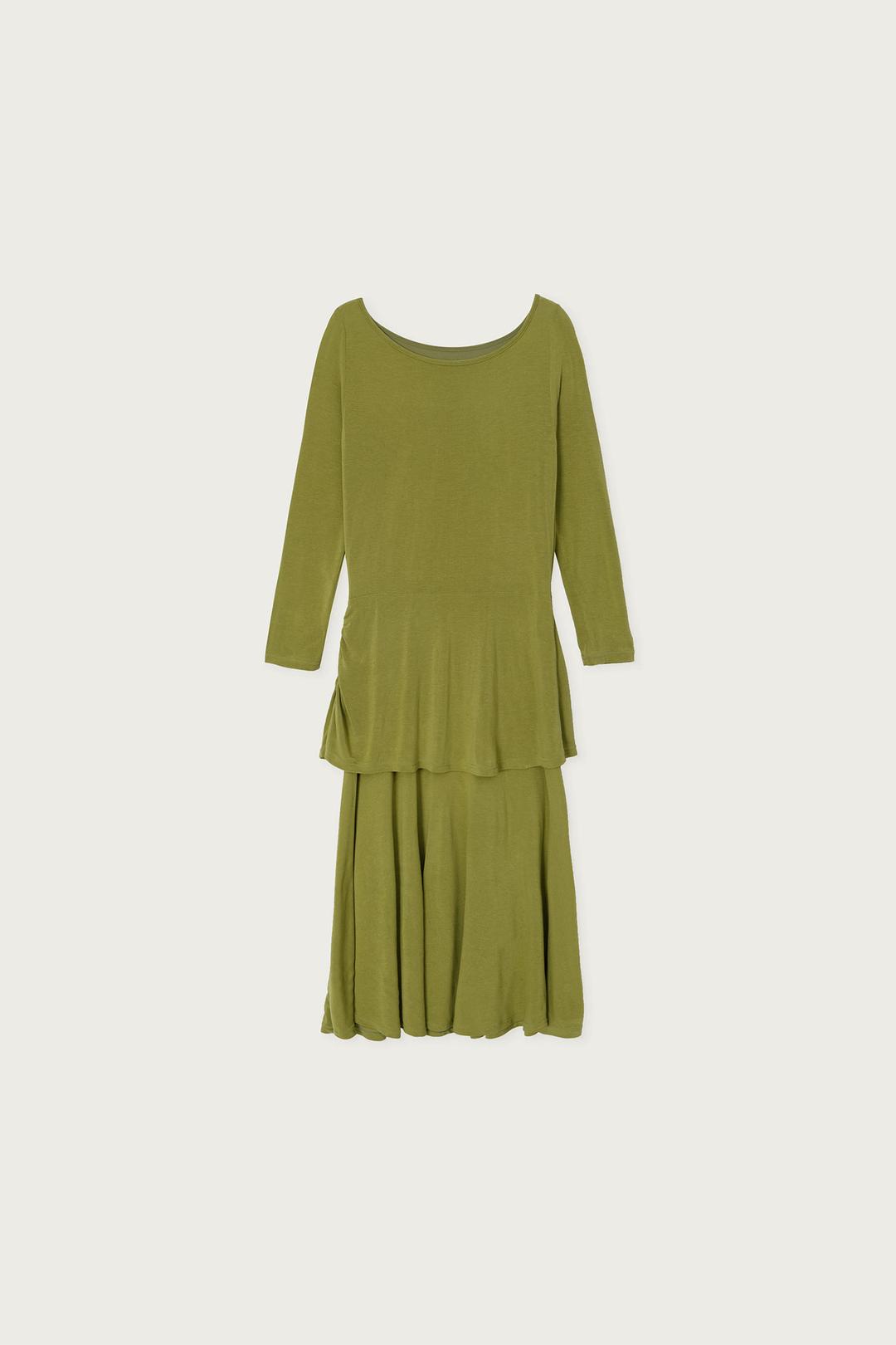 LAYERED DRESS OLIVE