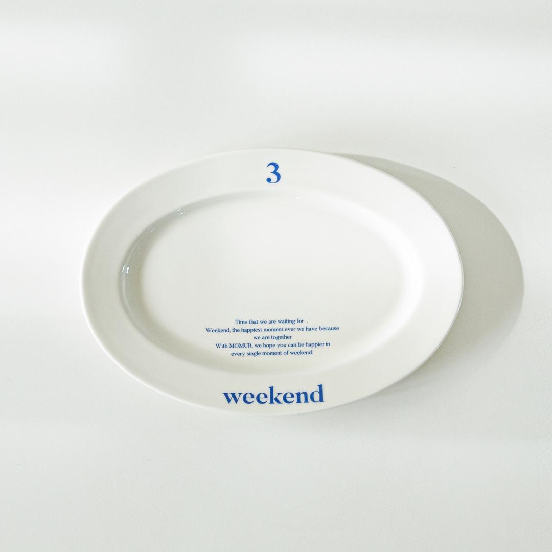 [ weekend 2 ] 오발플레이트 'Ivory'