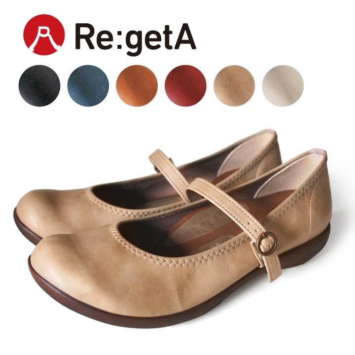 リゲッタ　Re:getA　R-2361　ワンベルトローヒールパンプスシューズ